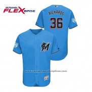 Camiseta Beisbol Hombre Miami Marlins Trevor Richards 2019 Entrenamiento de Primavera Flex Base Azul