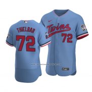 Camiseta Beisbol Hombre Minnesota Twins Caleb Thielbar Autentico Alterno Azul2