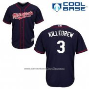 Camiseta Beisbol Hombre Minnesota Twins Harmon Killebrew 3 Azul Alterno Cool Base