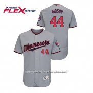 Camiseta Beisbol Hombre Minnesota Twins Kyle Gibson 150th Aniversario Patch Autentico Flex Base Gris