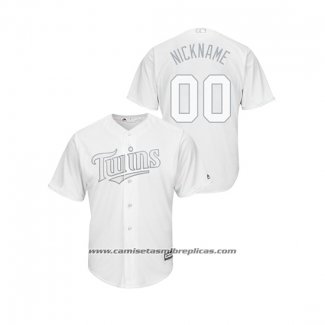 Camiseta Beisbol Hombre Minnesota Twins Personalizada 2019 Players Weekend Replica Blanco