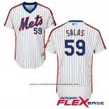 Camiseta Beisbol Hombre New York Mets 59 Fernando Salas Flex Base Blanco