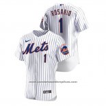 Camiseta Beisbol Hombre New York Mets Amed Rosario Autentico Blanco