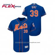 Camiseta Beisbol Hombre New York Mets Edwin Diaz 150th Aniversario Patch Flex Base Azul