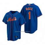 Camiseta Beisbol Hombre New York Mets Jeff Mcneil 1 Replica Azul