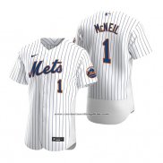 Camiseta Beisbol Hombre New York Mets Jeff Mcneil Autentico Primera Blanco