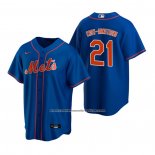 Camiseta Beisbol Hombre New York Mets Pete Crow-Armstrong Replica 2020 Azul