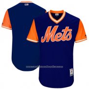 Camiseta Beisbol Hombre New York Mets Players Weekend 2017 Personalizada Azul