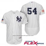 Camiseta Beisbol Hombre New York Yankees 2017 Estrellas y Rayas Aroldis Chapman Blanco Flex Base