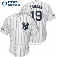 Camiseta Beisbol Hombre New York Yankees 2017 Postemporada Masahiro Tanaka Blanco Cool Base