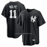 Camiseta Beisbol Hombre New York Yankees Anthony Volpe Alterno Replica Negro