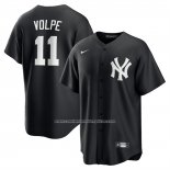 Camiseta Beisbol Hombre New York Yankees Anthony Volpe Alterno Replica Negro