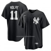 Camiseta Beisbol Hombre New York Yankees Anthony Volpe Alterno Replica Negro
