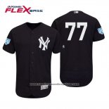 Camiseta Beisbol Hombre New York Yankees Clint Frazier Flex Base Entrenamiento de Primavera 2019 Azul