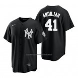 Camiseta Beisbol Hombre New York Yankees Miguel Andujar Replica 2021 Negro