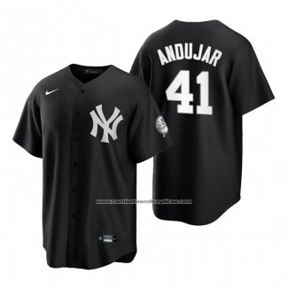 Camiseta Beisbol Hombre New York Yankees Miguel Andujar Replica 2021 Negro