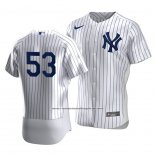 Camiseta Beisbol Hombre New York Yankees Zack Britton Autentico Primera Blanco