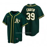Camiseta Beisbol Hombre Oakland Athletics Andrew Chafin Replica Alterno Verde