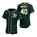 Camiseta Beisbol Hombre Oakland Athletics Chris Bassitt Autentico Alterno Verde