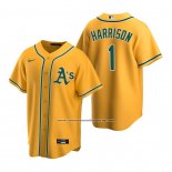 Camiseta Beisbol Hombre Oakland Athletics Josh Harrison Replica Alterno Oro