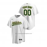 Camiseta Beisbol Hombre Oakland Athletics Personalizada Replica Primera Blanco