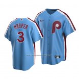 Camiseta Beisbol Hombre Philadelphia Phillies Bryce Harper Cooperstown Collection Road Azul