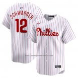 Camiseta Beisbol Hombre Philadelphia Phillies Kyle Schwarber Primera Limited Blanco