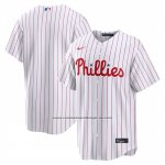 Camiseta Beisbol Hombre Philadelphia Phillies Primera Replica Blanco1