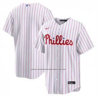 Camiseta Beisbol Hombre Philadelphia Phillies Primera Replica Blanco1