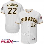 Camiseta Beisbol Hombre Pittsburgh Pirates Andrew Mccutchen Autentico Collection Blanco Flex Base