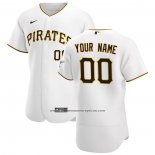 Camiseta Beisbol Hombre Pittsburgh Pirates Personalizada Blanco2