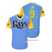 Camiseta Beisbol Hombre Rays Jake Bauers 2018 LLWS Players Weekend Jb Azul