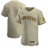 Camiseta Beisbol Hombre San Diego Padres Alterno Autentico Marron