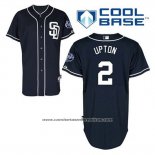 Camiseta Beisbol Hombre San Diego Padres B.j. Upton 2 Azul Alterno Cool Base