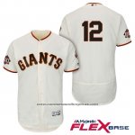 Camiseta Beisbol Hombre San Francisco Giants Joe Panik Crema Primera Flex Base