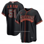 Camiseta Beisbol Hombre San Francisco Giants Jung Hoo Lee Alterno Replica Negro