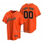 Camiseta Beisbol Hombre San Francisco Giants Personalizada Replica Alterno Naranja