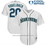 Camiseta Beisbol Hombre Seattle Mariners Dan Vogelbach Blanco Cool Base