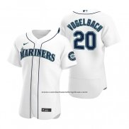 Camiseta Beisbol Hombre Seattle Mariners Daniel Vogelbach Autentico Primera Blanco