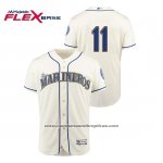 Camiseta Beisbol Hombre Seattle Mariners Edgar Martinez Hispanic Heritage Flex Base Crema