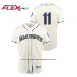 Camiseta Beisbol Hombre Seattle Mariners Edgar Martinez Hispanic Heritage Flex Base Crema