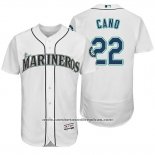 Camiseta Beisbol Hombre Seattle Mariners Robinson Cano 22 Blanco Hispanic Heritage