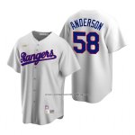 Camiseta Beisbol Hombre Texas Rangers Drew Anderson Cooperstown Collection Primera Blanco