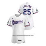 Camiseta Beisbol Hombre Texas Rangers Jose Leclerc Autentico 2020 Primera Blanco