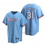 Camiseta Beisbol Hombre Texas Rangers Spencer Howard Alterno Replica Azul