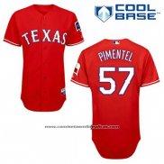 Camiseta Beisbol Hombre Texas Rangers Stolmy Pimentel 57 Rojo Alterno Cool Base