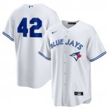 Camiseta Beisbol Hombre Toronto Blue Jays 2025 Jackie Robinson Day Replica Blanco