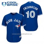 Camiseta Beisbol Hombre Toronto Blue Jays Edwin Encarnacion 10 Azul Alterno Cool Base