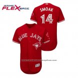 Camiseta Beisbol Hombre Toronto Blue Jays Justin Smoak Flex Base Fashion Canada Day Rojo