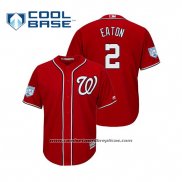Camiseta Beisbol Hombre Washington Nationals Adam Eaton Cool Base Entrenamiento de Primavera 2019 Rojo